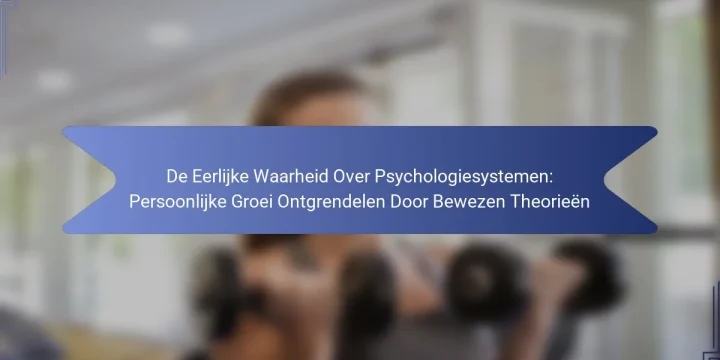 De Eerlijke Waarheid Over Psychologiesystemen: Persoonlijke Groei Ontgrendelen Door Bewezen Theorieën