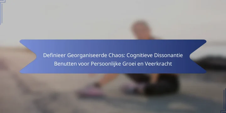 Definieer Georganiseerde Chaos: Cognitieve Dissonantie Benutten voor Persoonlijke Groei en Veerkracht
