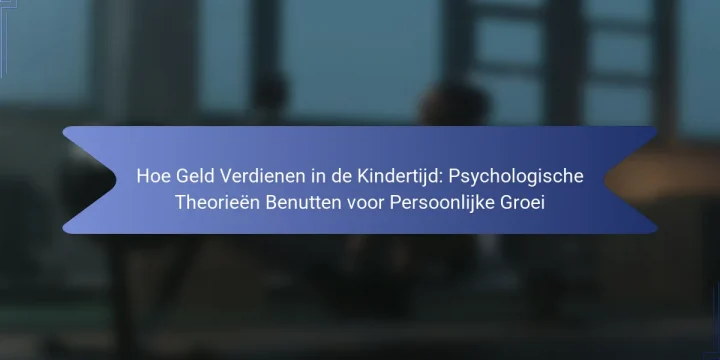 Hoe Geld Verdienen in de Kindertijd: Psychologische Theorieën Benutten voor Persoonlijke Groei