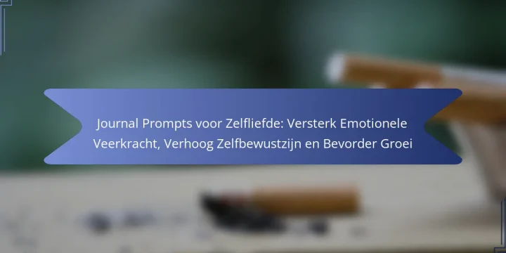 Journal Prompts voor Zelfliefde: Versterk Emotionele Veerkracht, Verhoog Zelfbewustzijn en Bevorder Groei