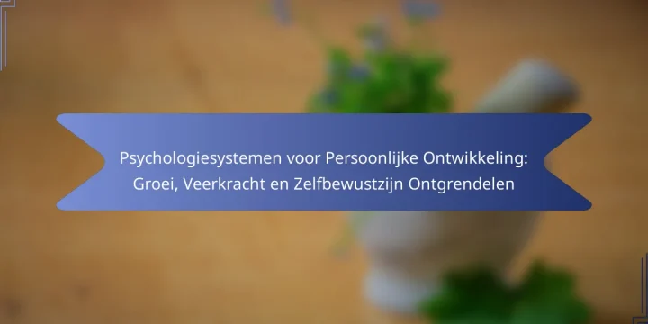 Psychologiesystemen voor Persoonlijke Ontwikkeling: Groei, Veerkracht en Zelfbewustzijn Ontgrendelen