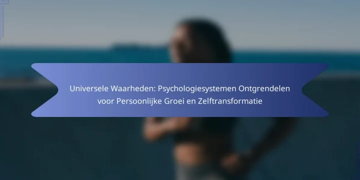Universele Waarheden: Psychologiesystemen Ontgrendelen voor Persoonlijke Groei en Zelftransformatie
