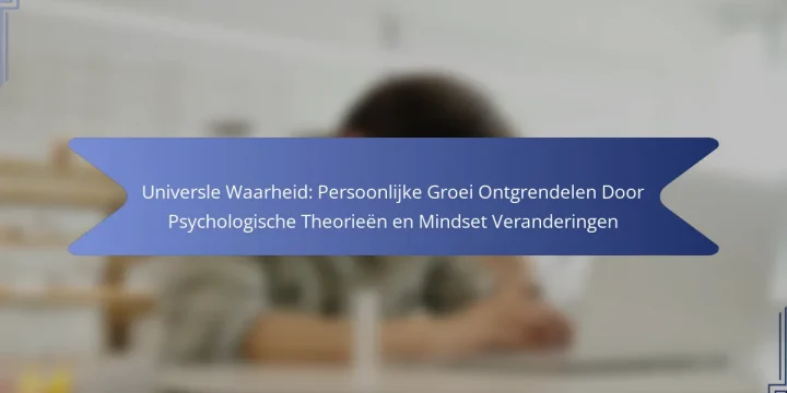Universle Waarheid: Persoonlijke Groei Ontgrendelen Door Psychologische Theorieën en Mindset Veranderingen