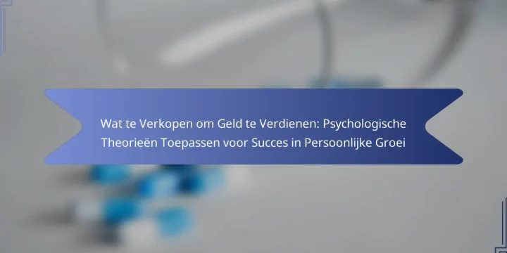 Wat te Verkopen om Geld te Verdienen: Psychologische Theorieën Toepassen voor Succes in Persoonlijke Groei